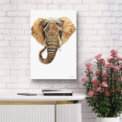Elephant Indoor & Outdoor HD Silk Poster III - HD Printing