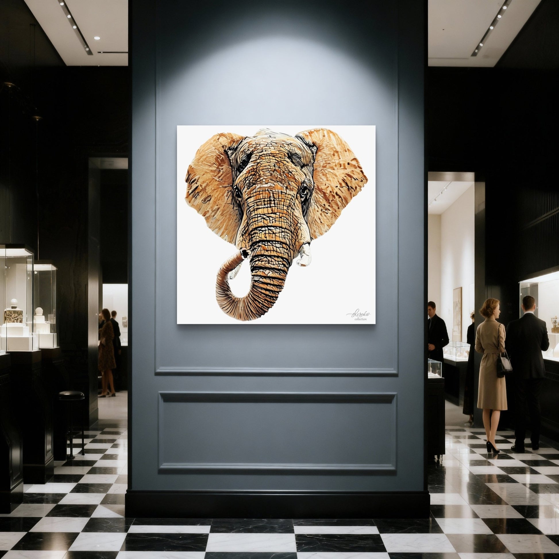 Elephant Indoor & Outdoor HD Silk Poster III - HD Printing