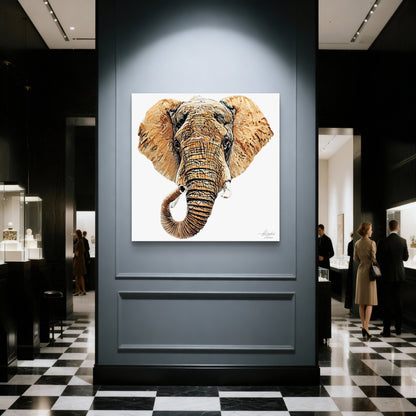 Elephant Indoor & Outdoor HD Silk Poster III - HD Printing