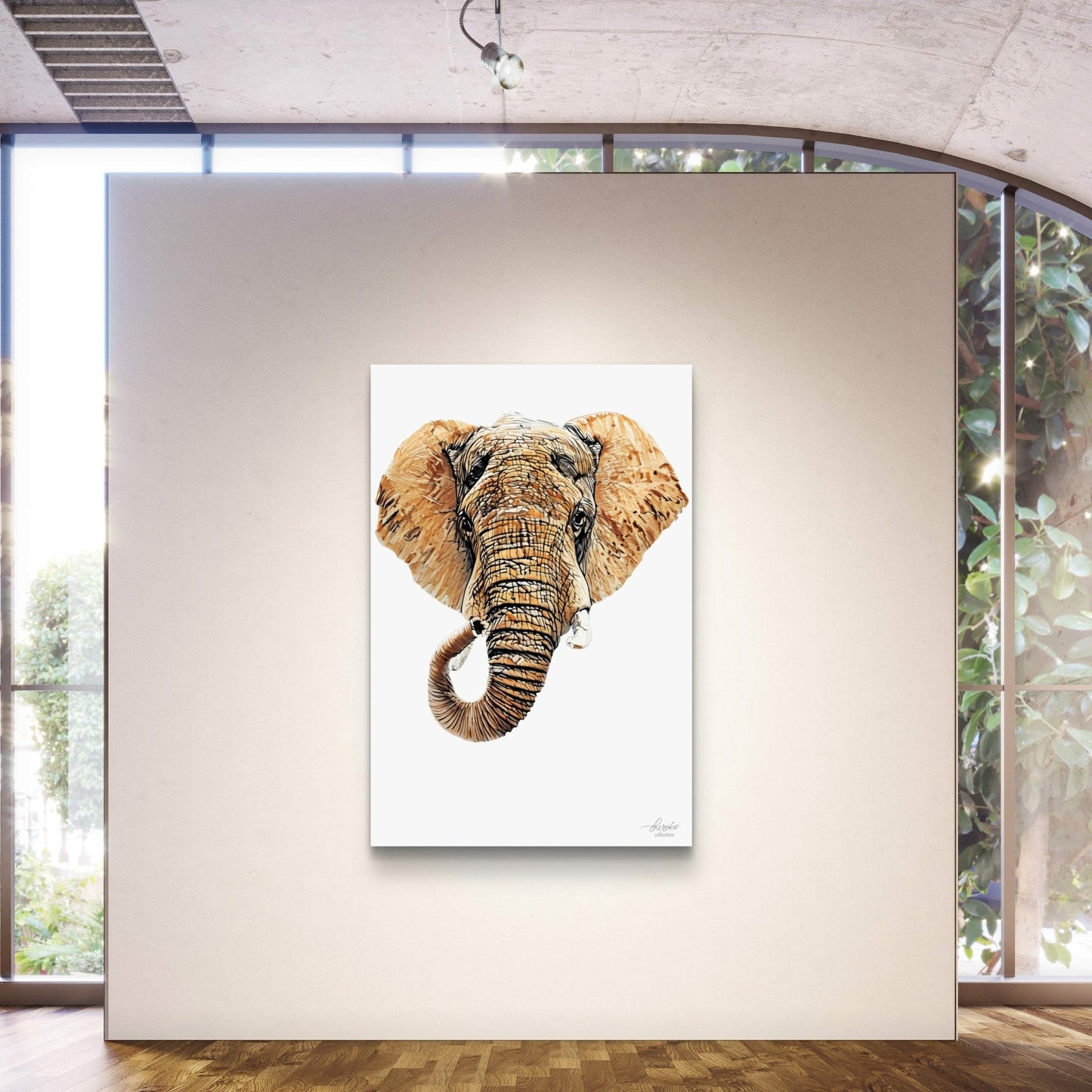 Elephant Indoor & Outdoor HD Silk Poster III - HD Printing