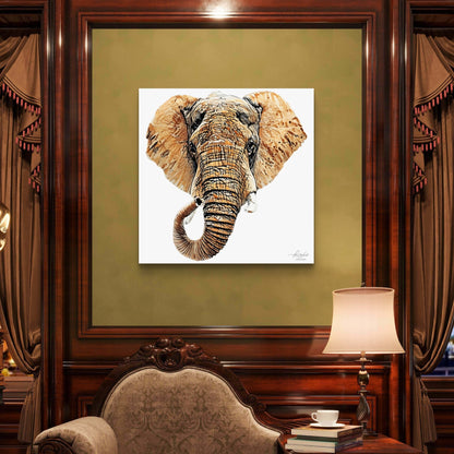 Elephant Indoor & Outdoor HD Silk Poster III - HD Printing