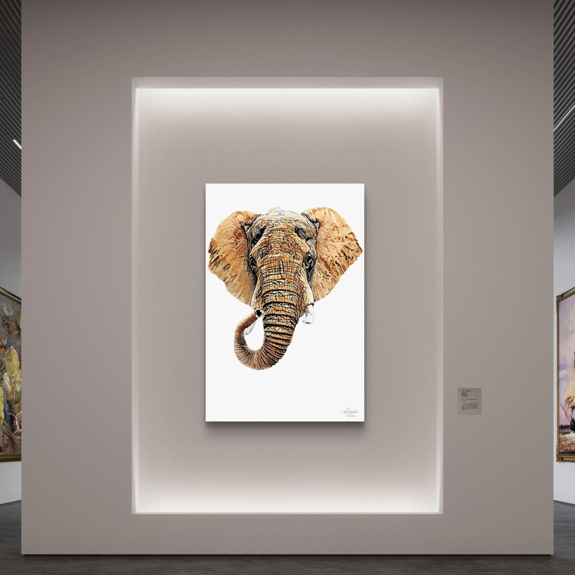 Elephant Indoor & Outdoor HD Silk Poster III - HD Printing