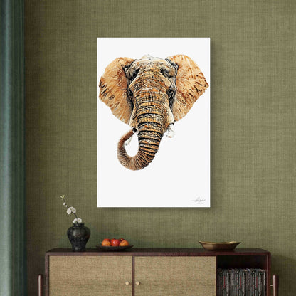 Elephant Indoor & Outdoor HD Silk Poster III - HD Printing