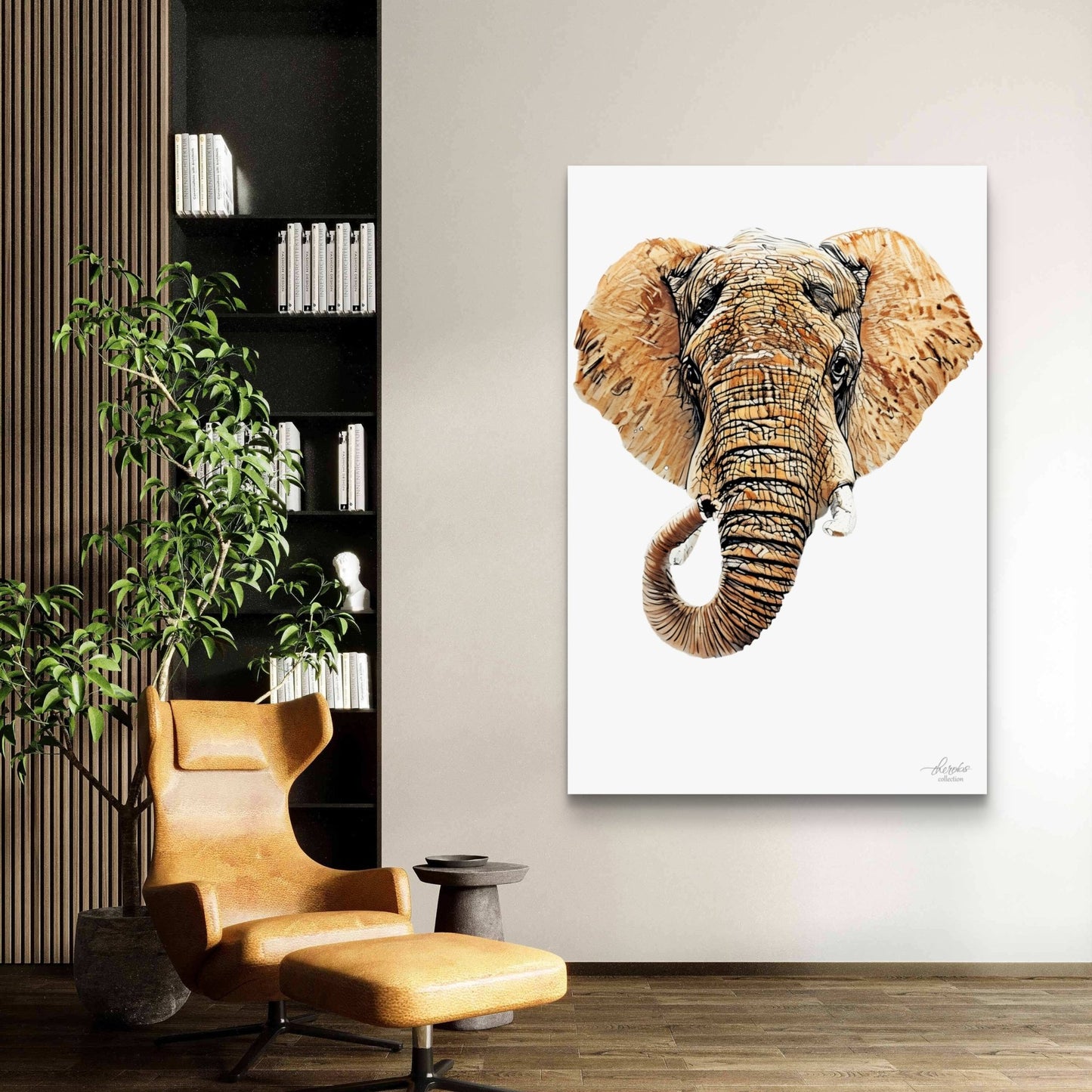 Elephant Indoor & Outdoor HD Silk Poster III - HD Printing