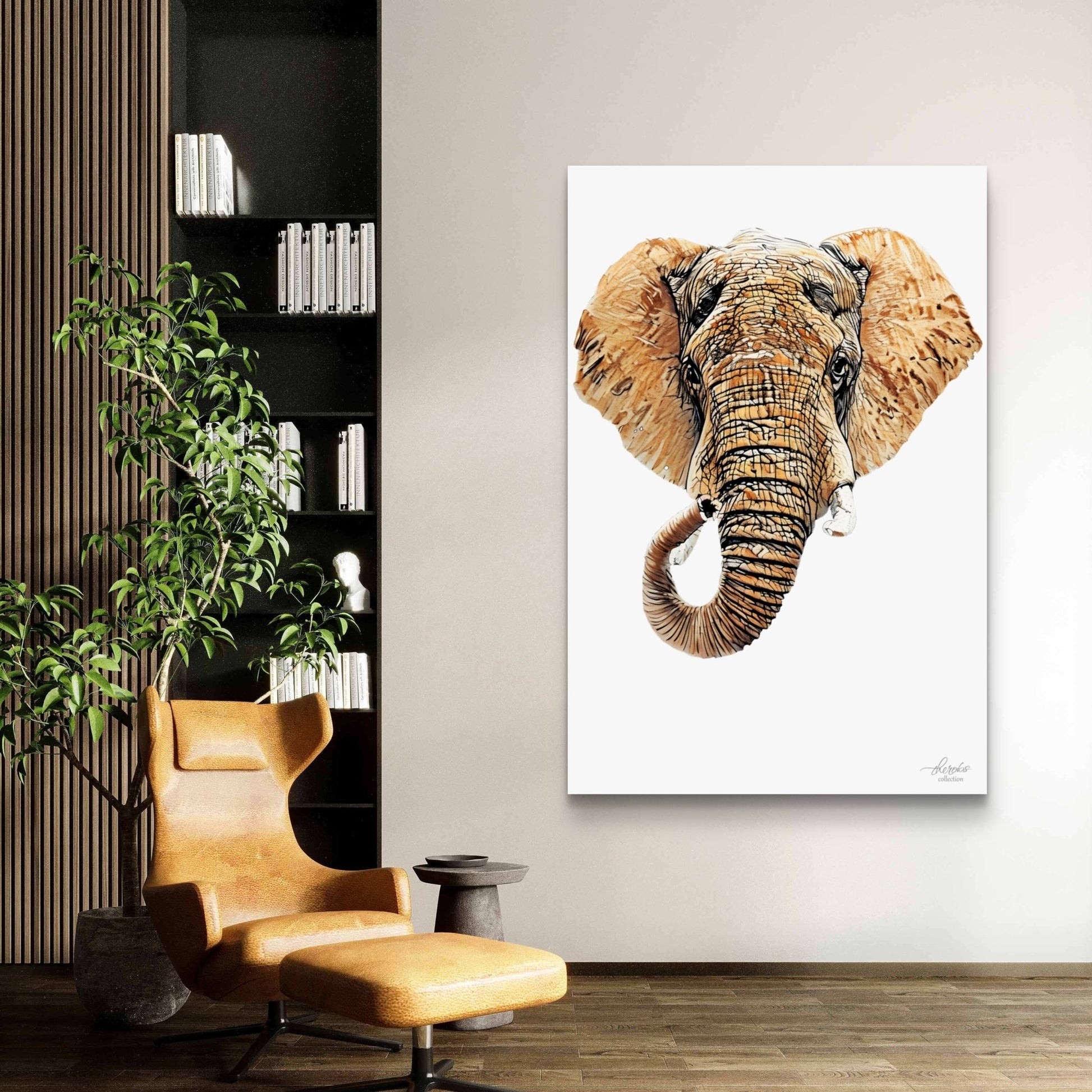 Elephant Indoor & Outdoor HD Silk Poster III - HD Printing