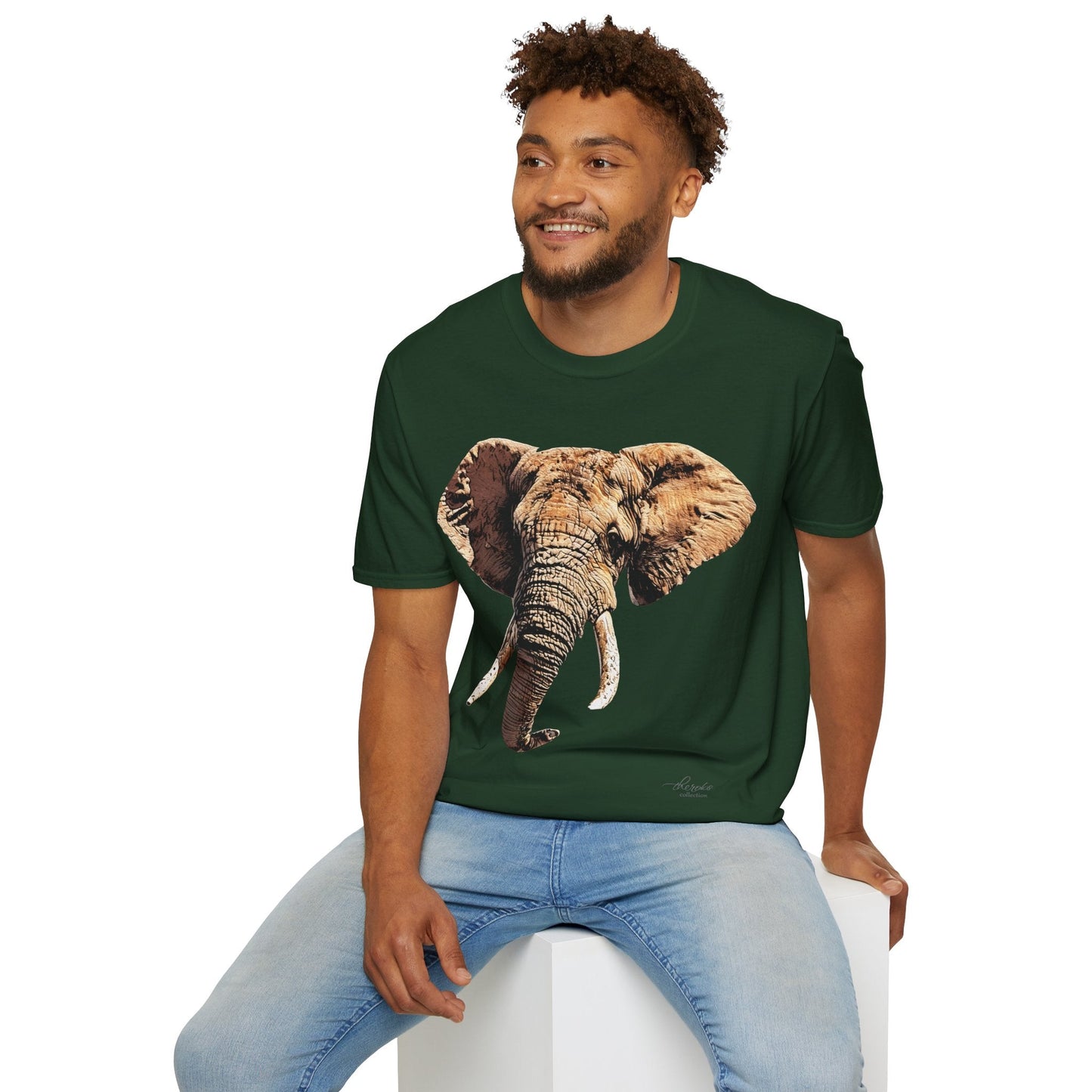 Elephant Unisex Cotton T-Shirt - HD Printing