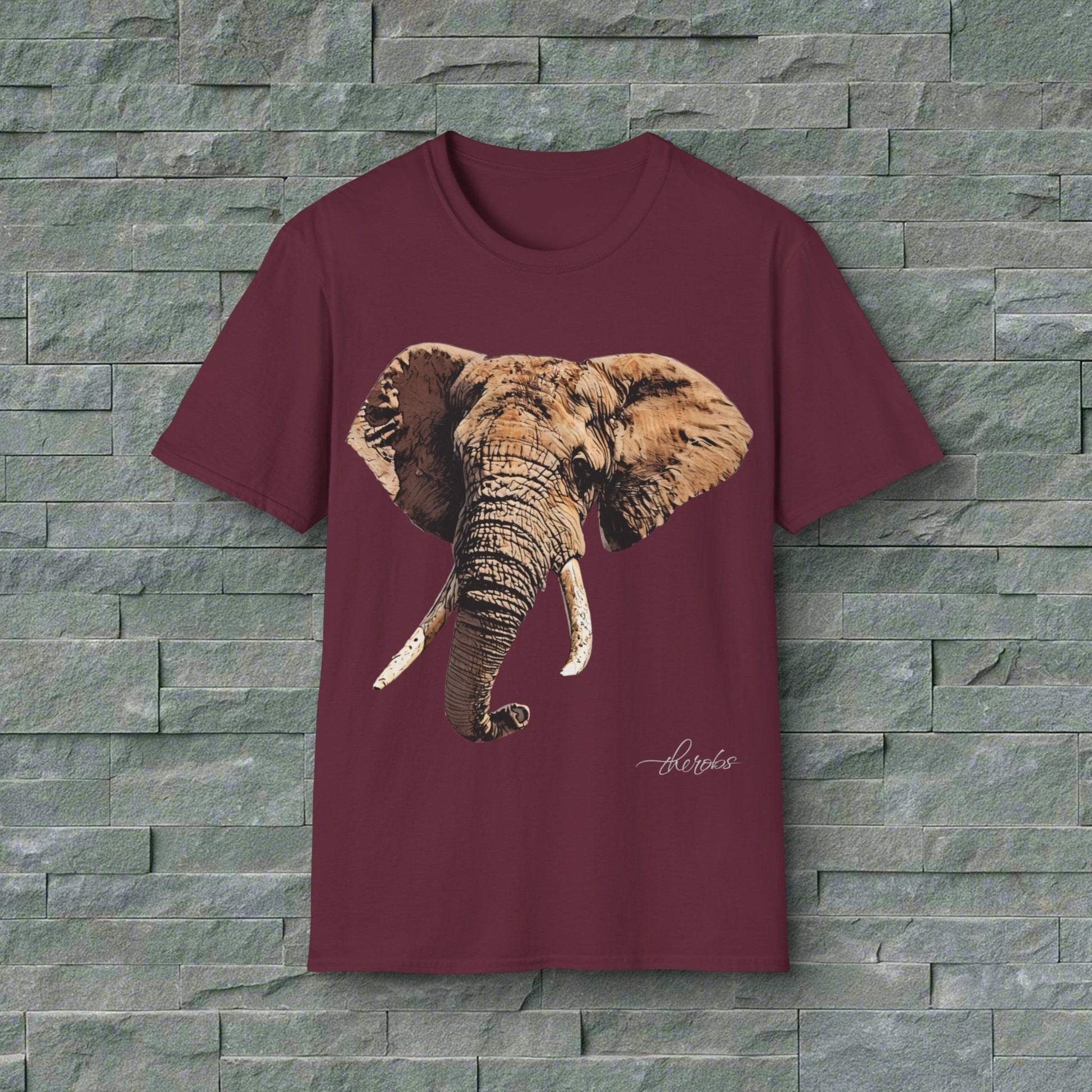 Elephant Unisex Cotton T-Shirt - HD Printing