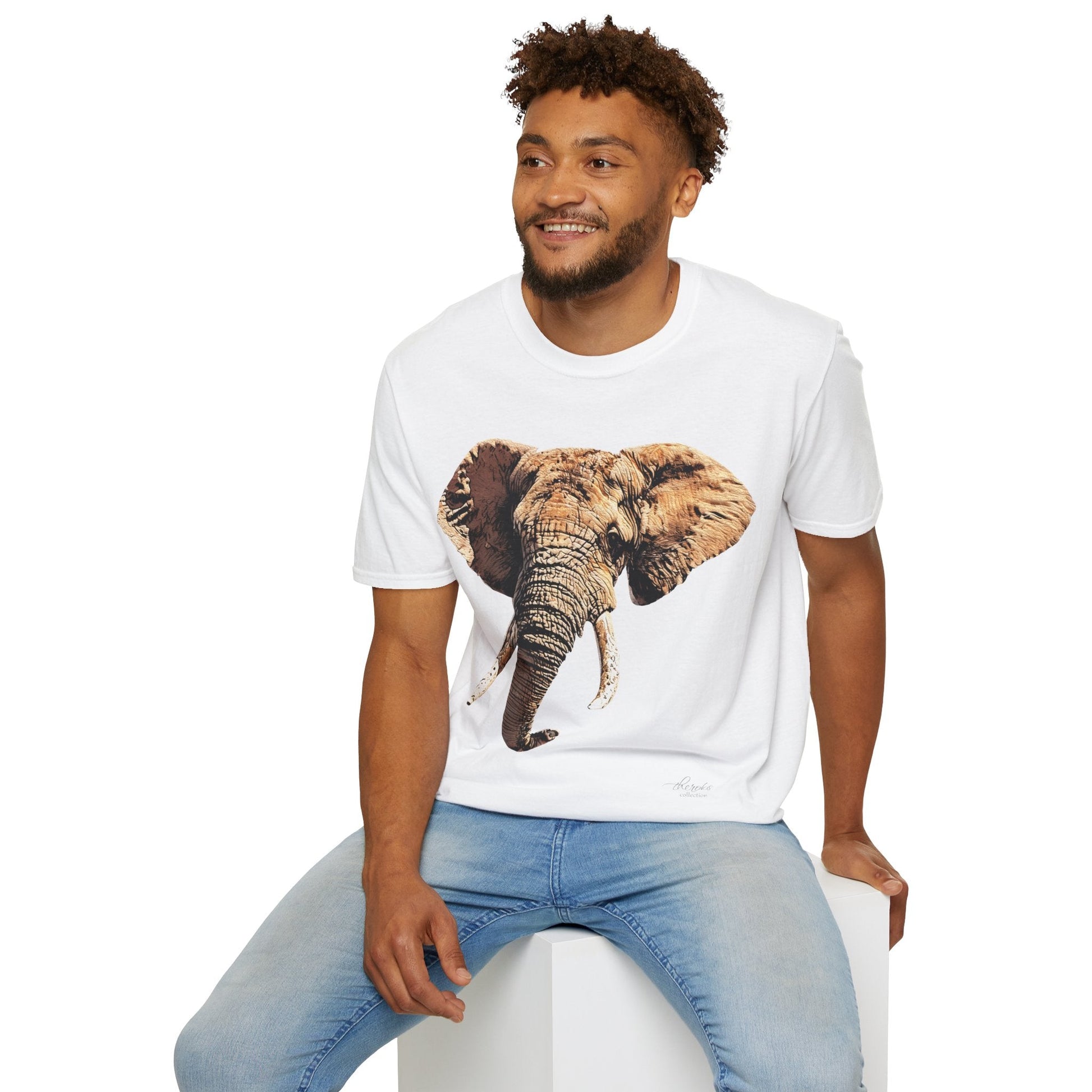 Elephant Unisex Cotton T-Shirt - HD Printing