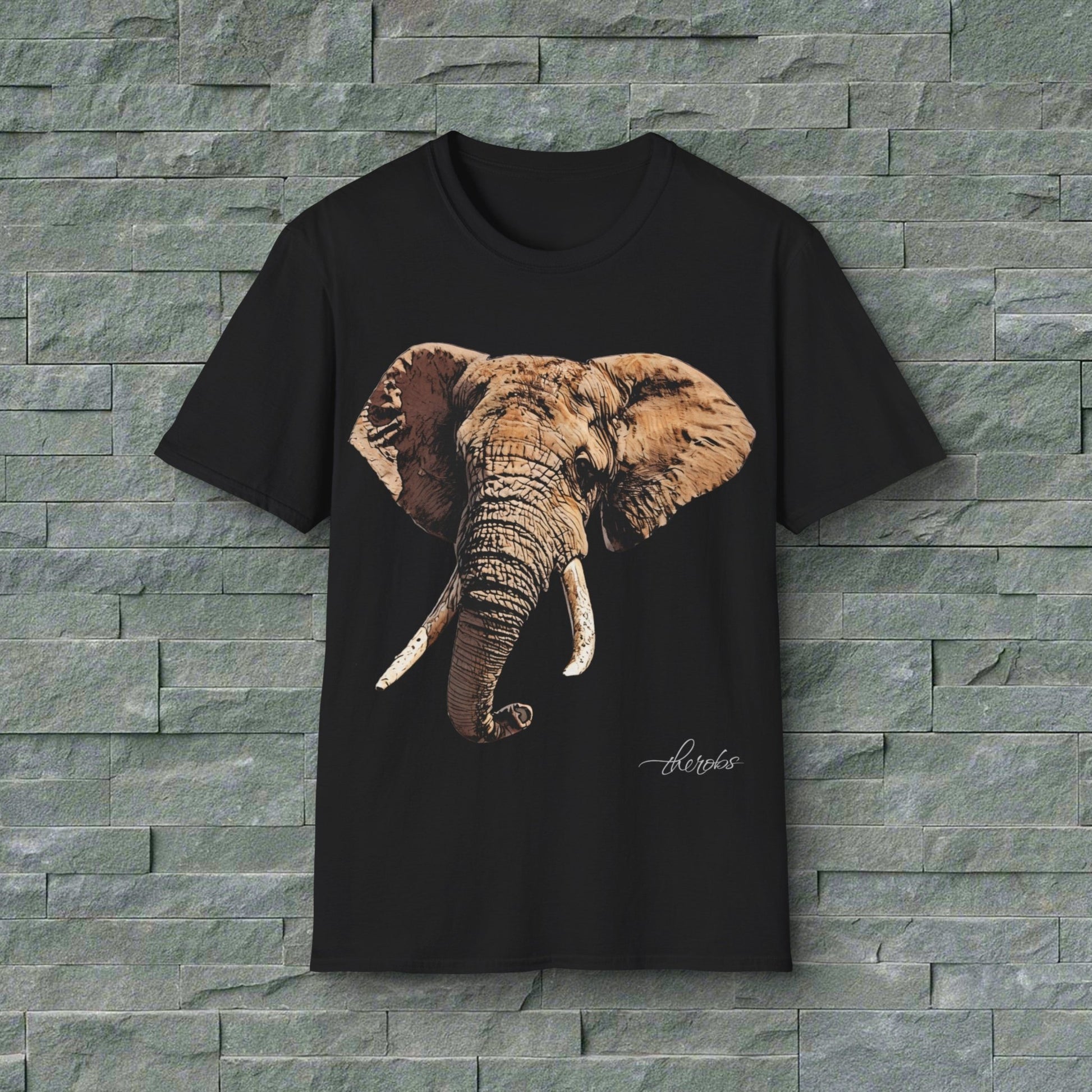 Elephant Unisex Cotton T-Shirt - HD Printing