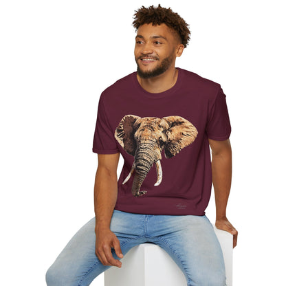 Elephant Unisex Cotton T-Shirt - HD Printing