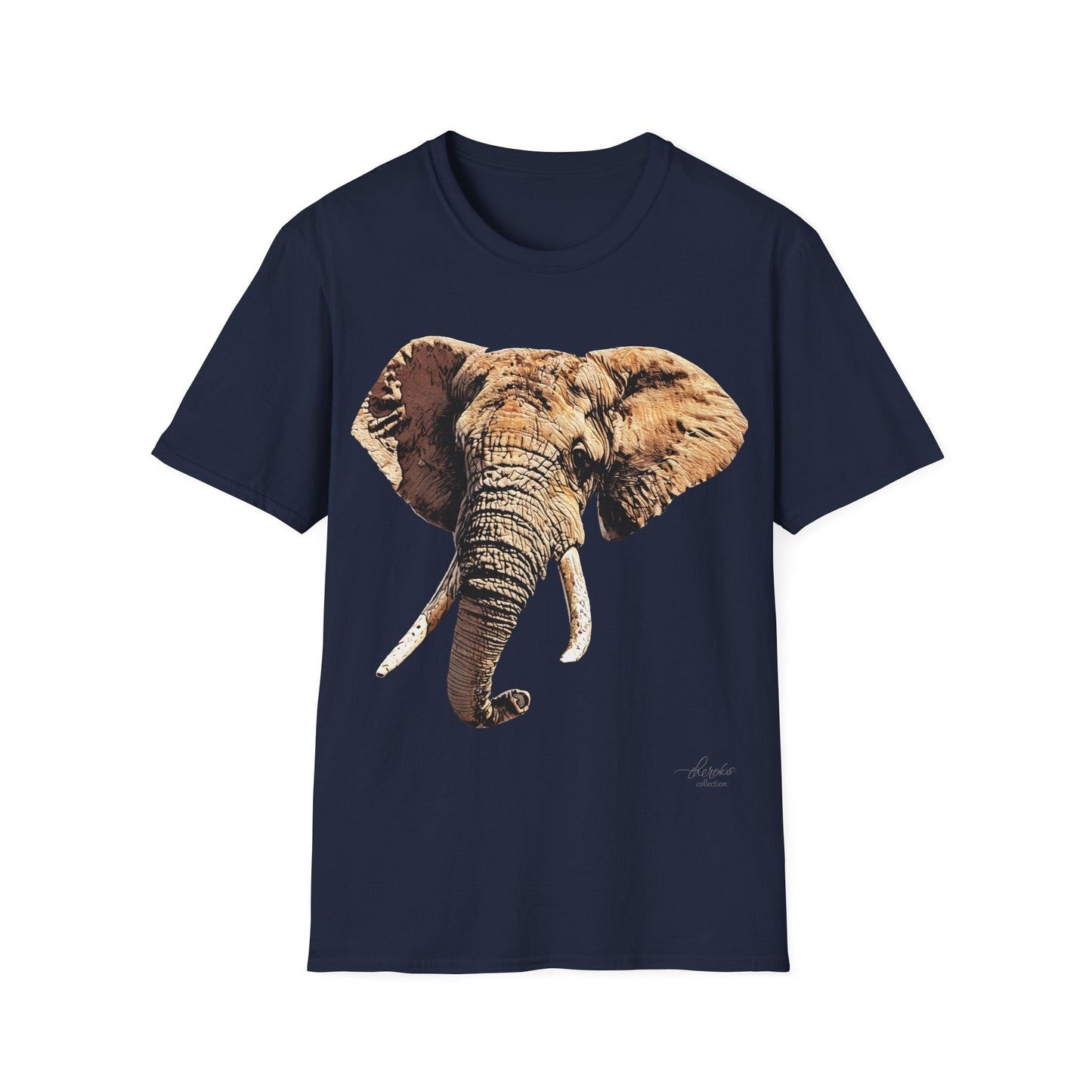 Elephant Unisex Cotton T-Shirt - HD Printing