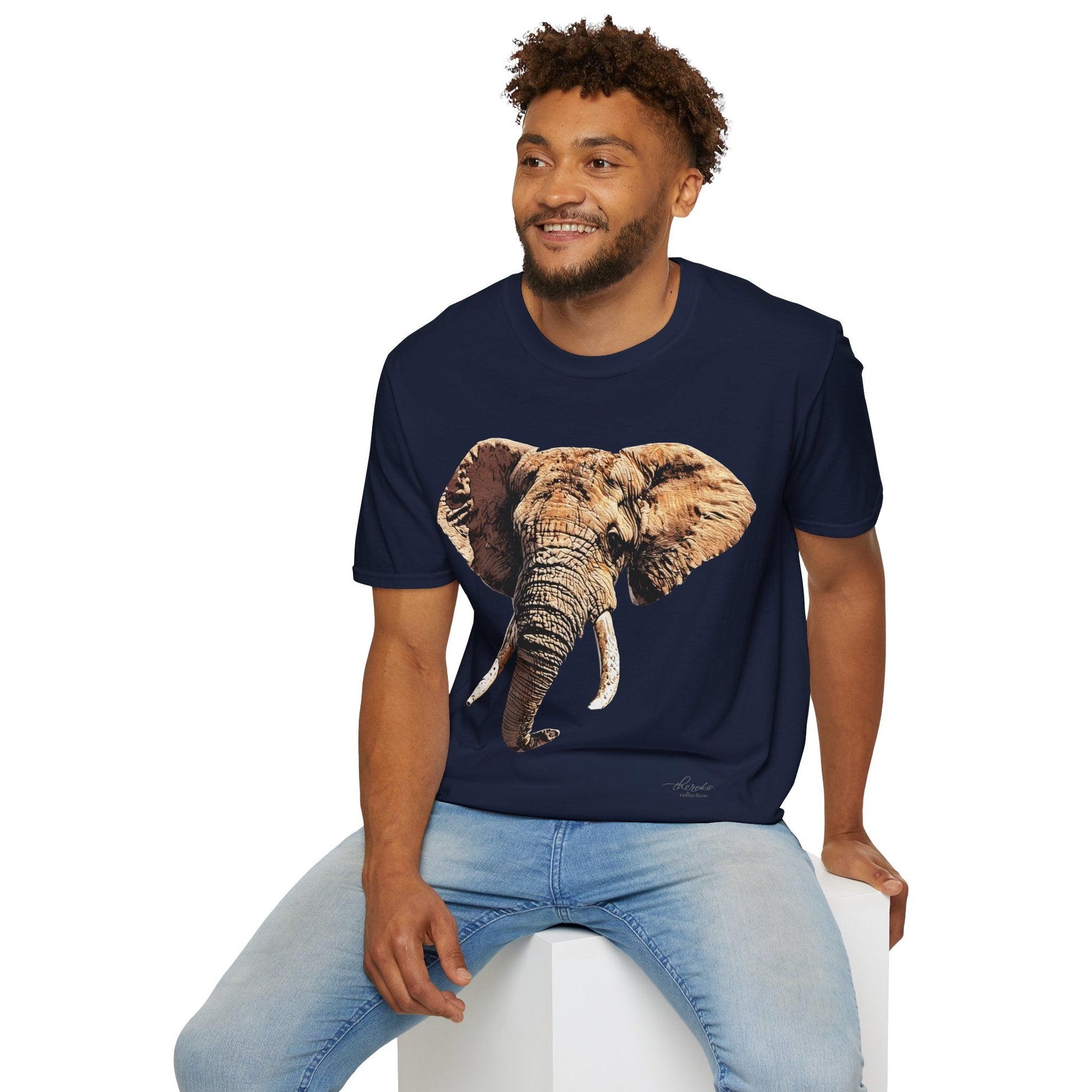Elephant Unisex Cotton T-Shirt - HD Printing