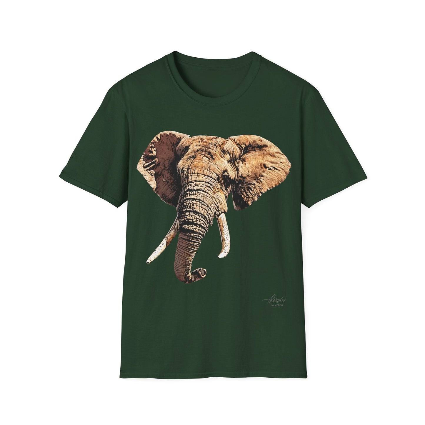 Elephant Unisex Cotton T-Shirt - HD Printing