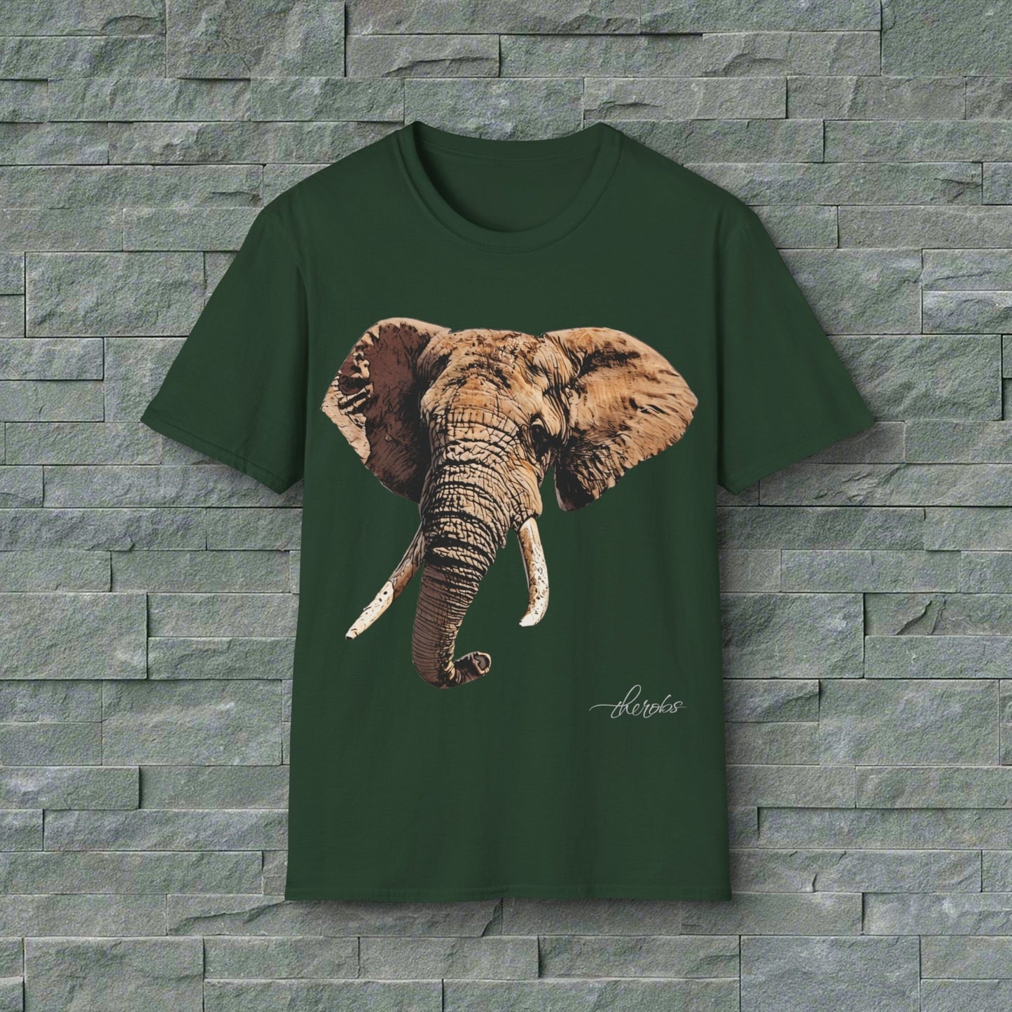 Elephant Unisex Cotton T-Shirt - HD Printing
