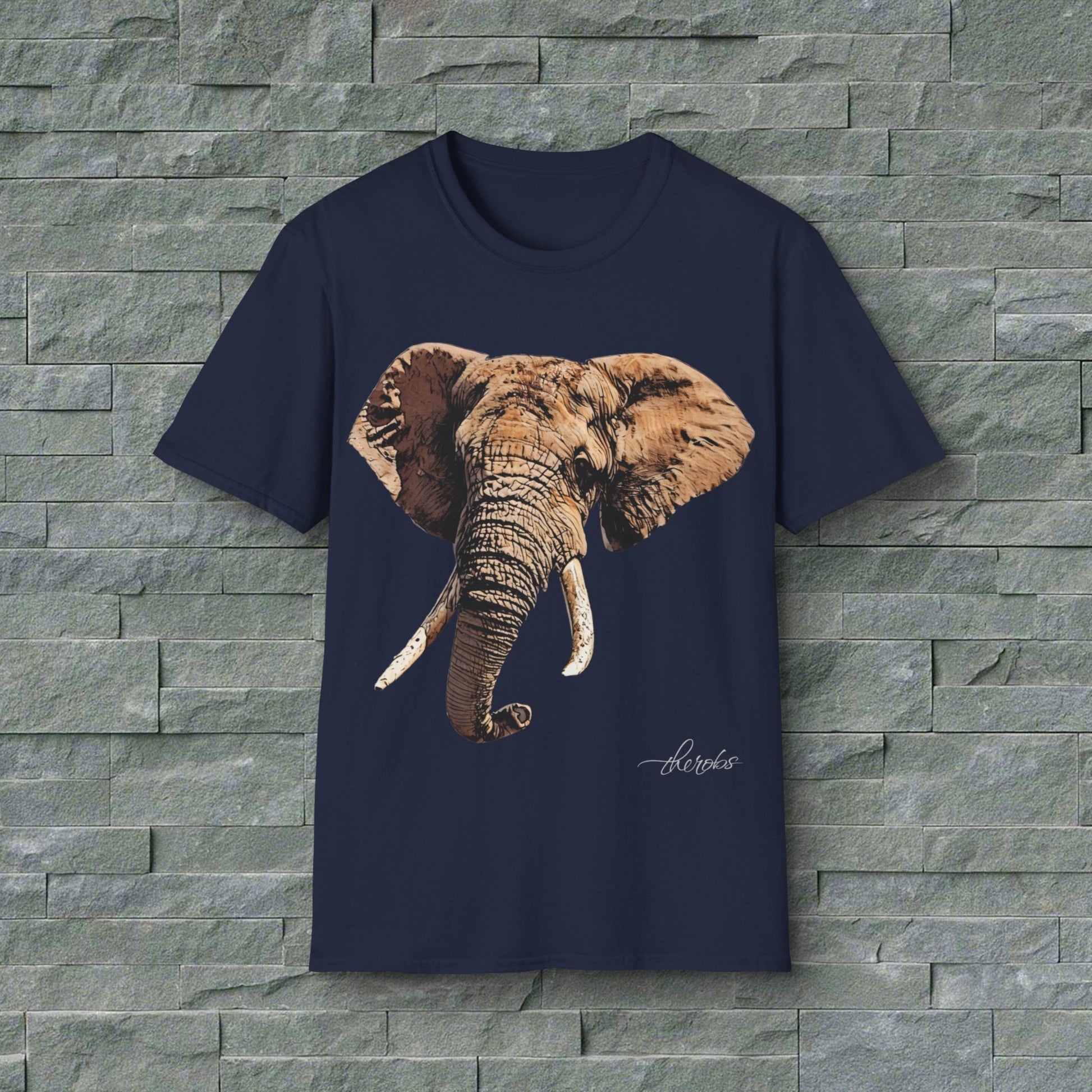 Elephant Unisex Cotton T-Shirt - HD Printing