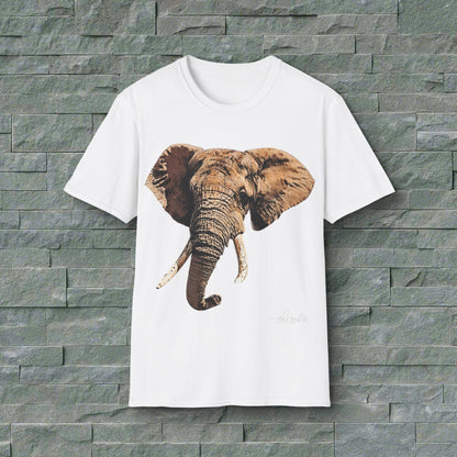 Elephant Unisex Cotton T-Shirt - HD Printing