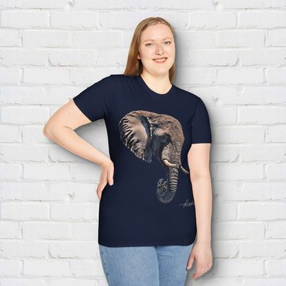Elephant Unisex Cotton T-Shirt II - HD Printing
