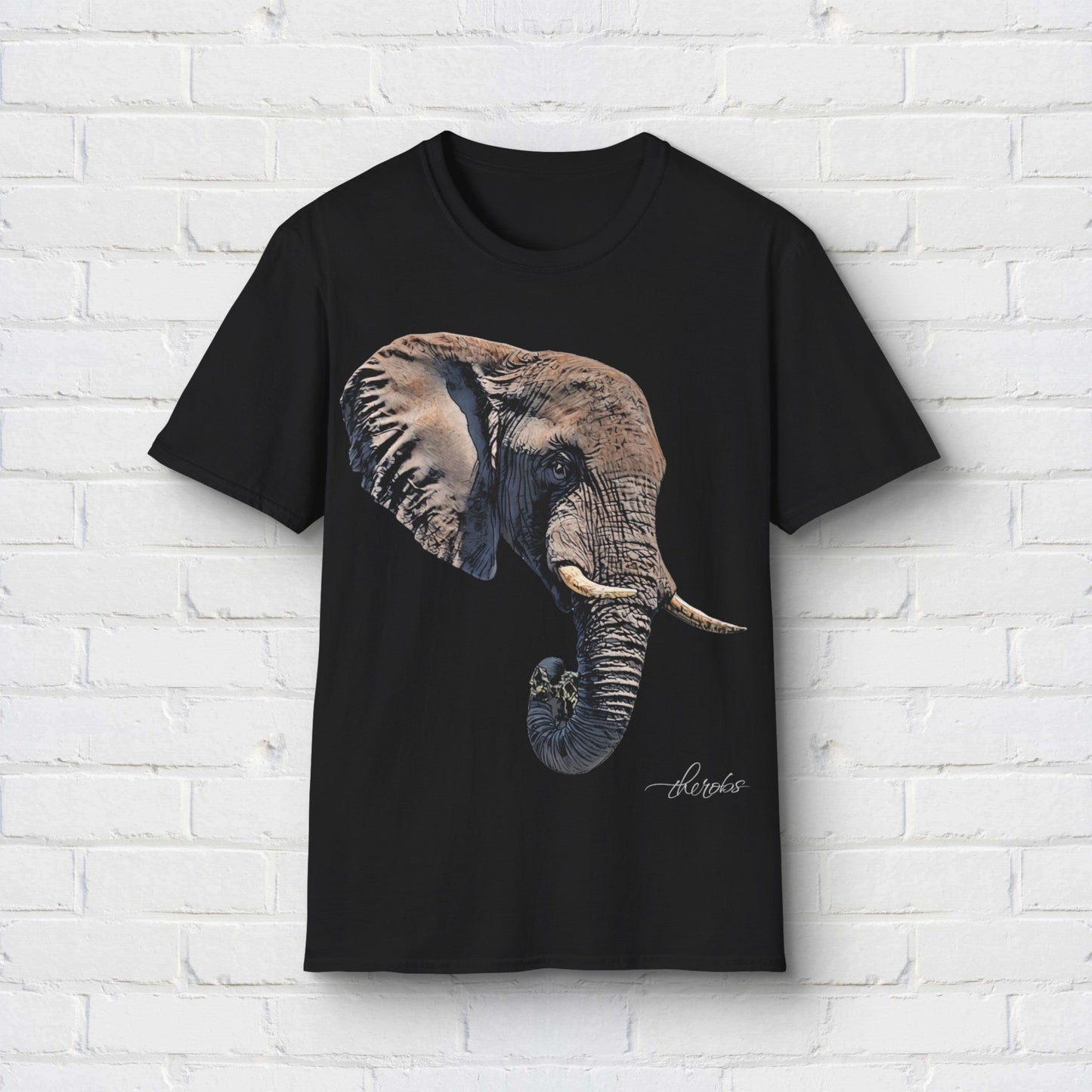 Elephant Unisex Cotton T-Shirt II - HD Printing
