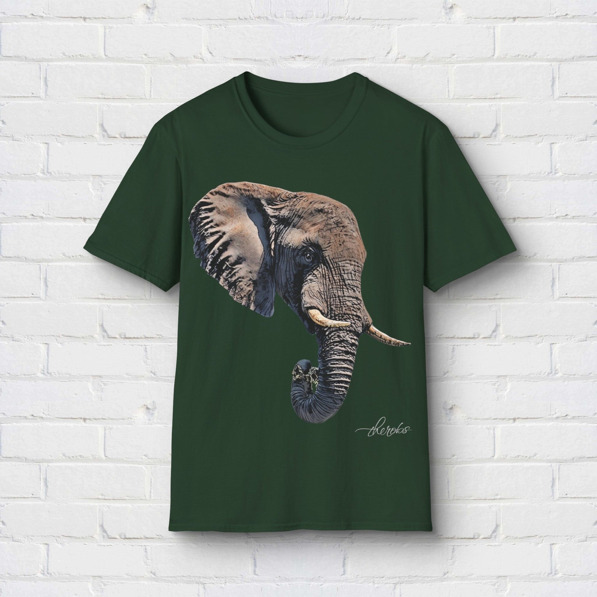 Elephant Unisex Cotton T-Shirt II - HD Printing