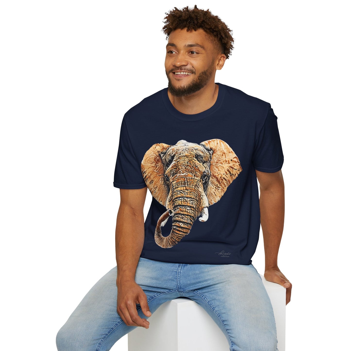 Elephant Unisex Cotton T-Shirt III - HD Printing