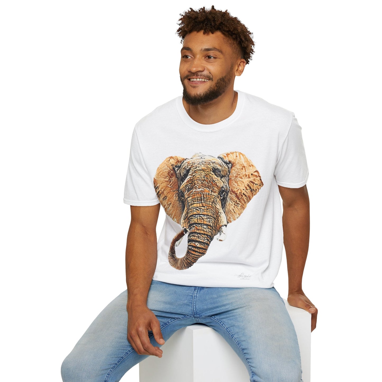 Elephant Unisex Cotton T-Shirt III - HD Printing