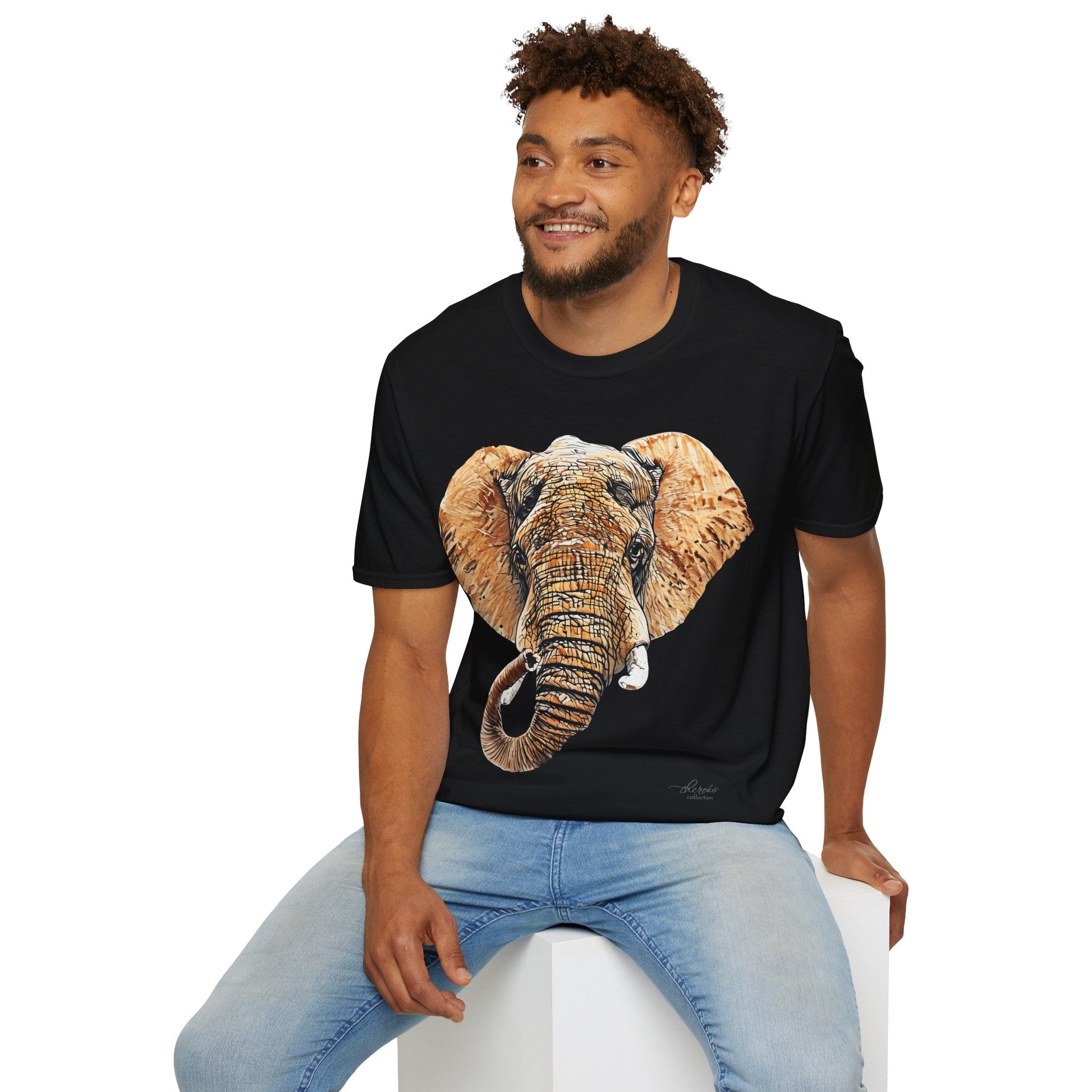 Elephant Unisex Cotton T-Shirt III - HD Printing