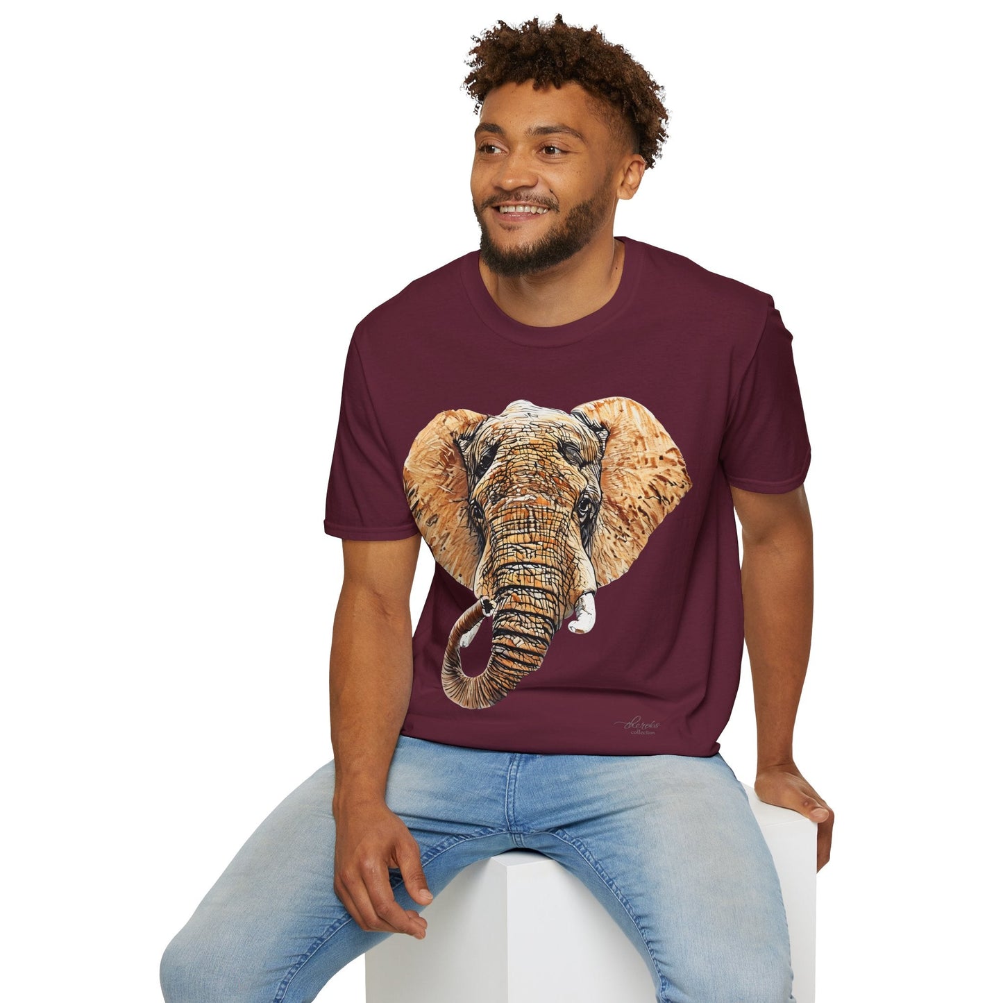 Elephant Unisex Cotton T-Shirt III - HD Printing