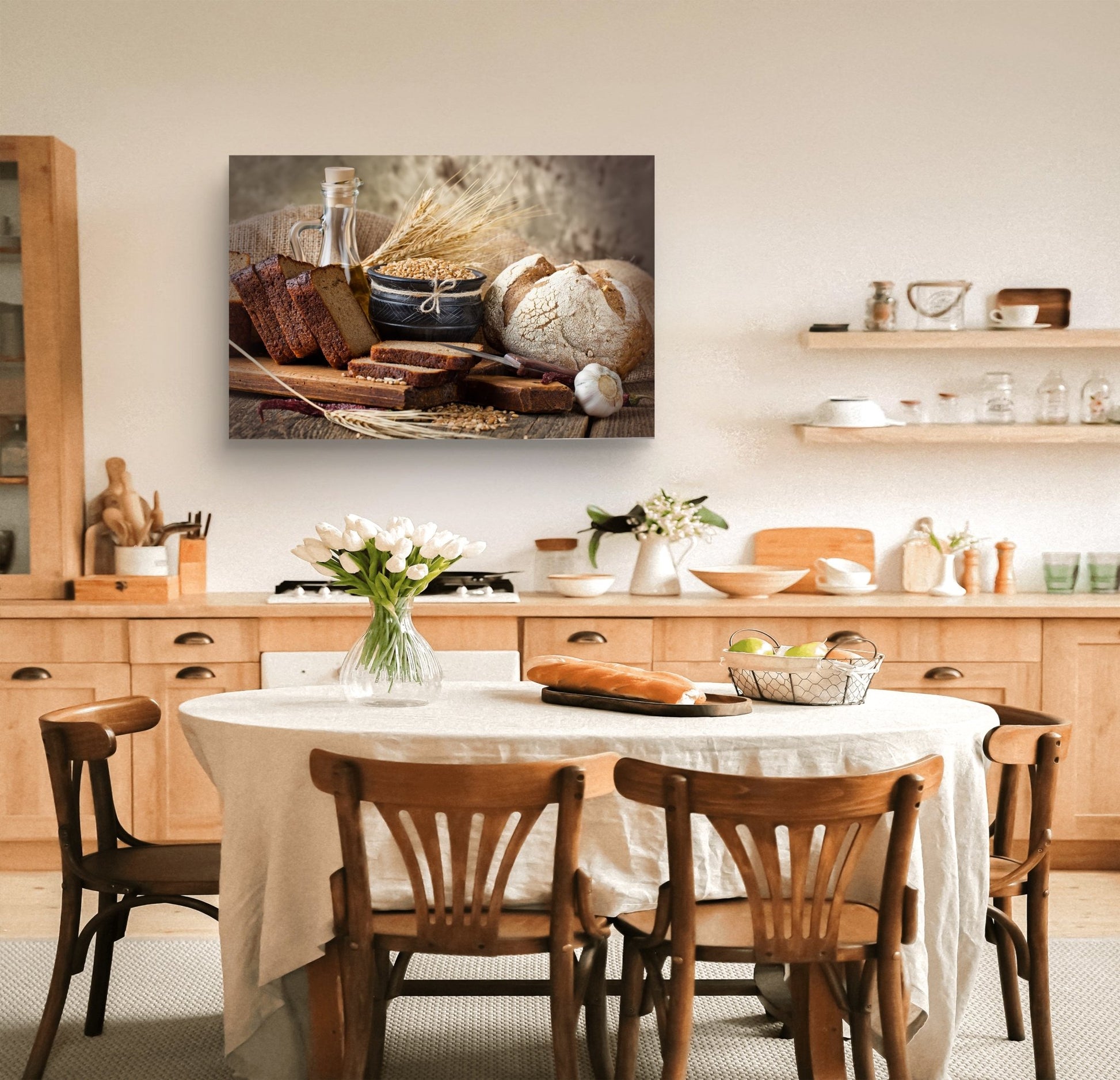 Fresh Bread Canvas Print - HD Printing