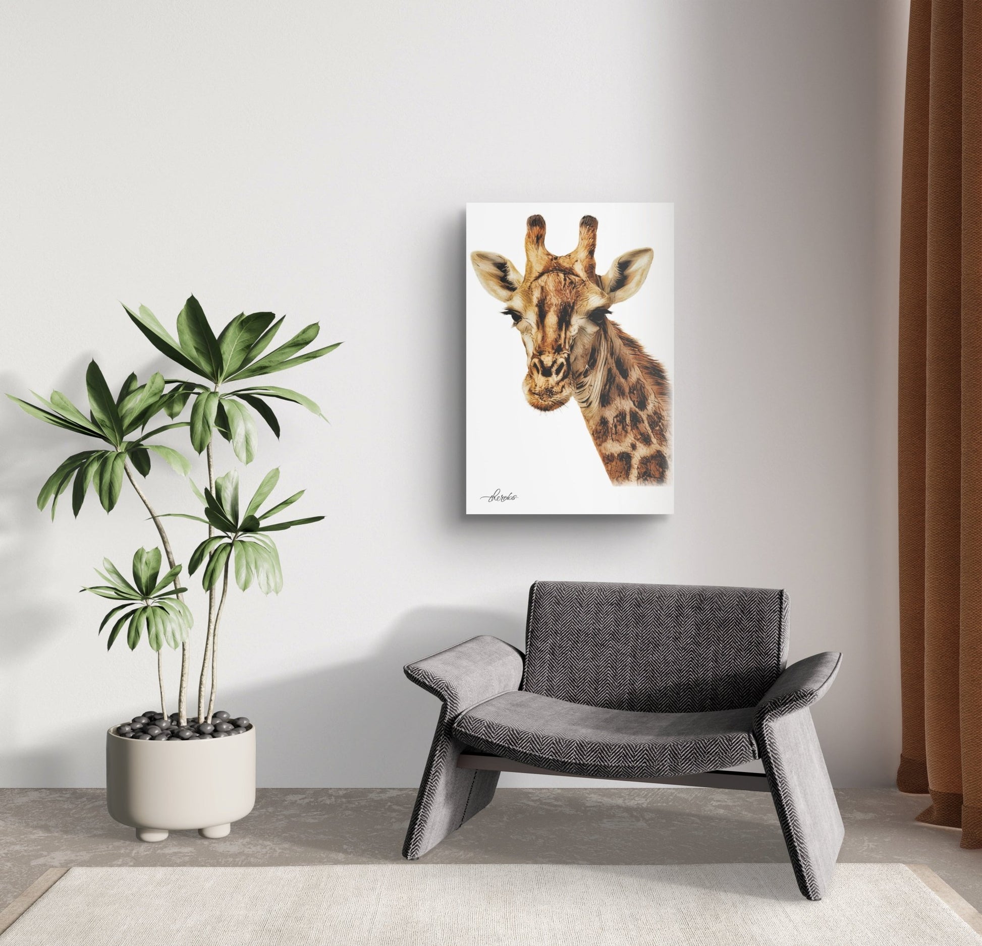 Giraffe Canvas Print - HD Printing