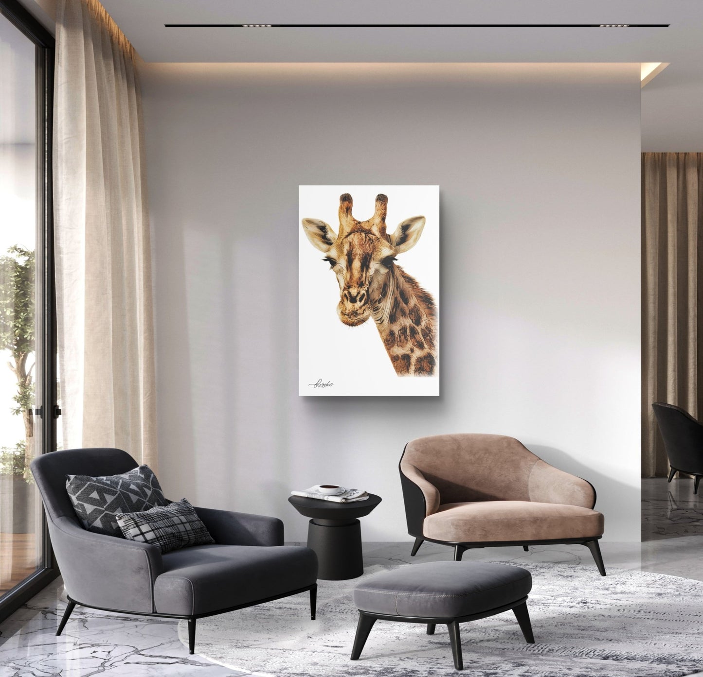 Giraffe Canvas Print - HD Printing