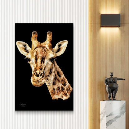 Giraffe Fine Art Giclée Matte Black Poster - HD Printing
