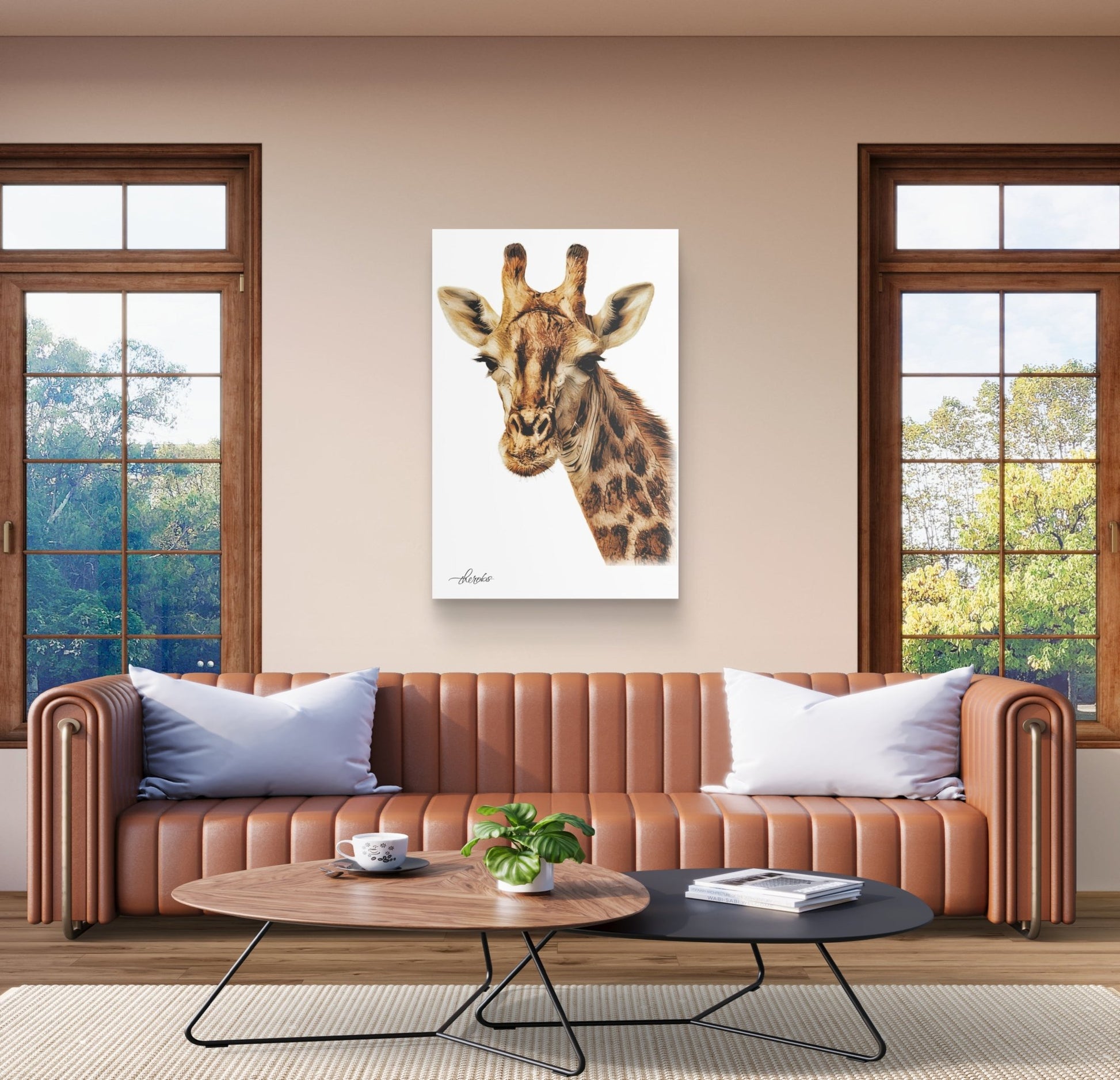 Giraffe Fine Art Giclée Matte Poster II - HD Printing