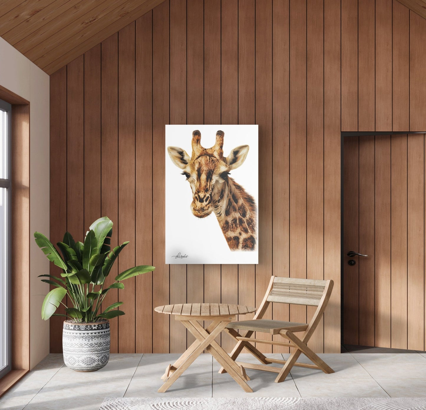 Giraffe Fine Art Giclée Matte Poster II - HD Printing