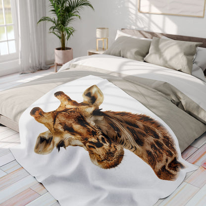 Giraffe Fleece Blanket - HD Printing