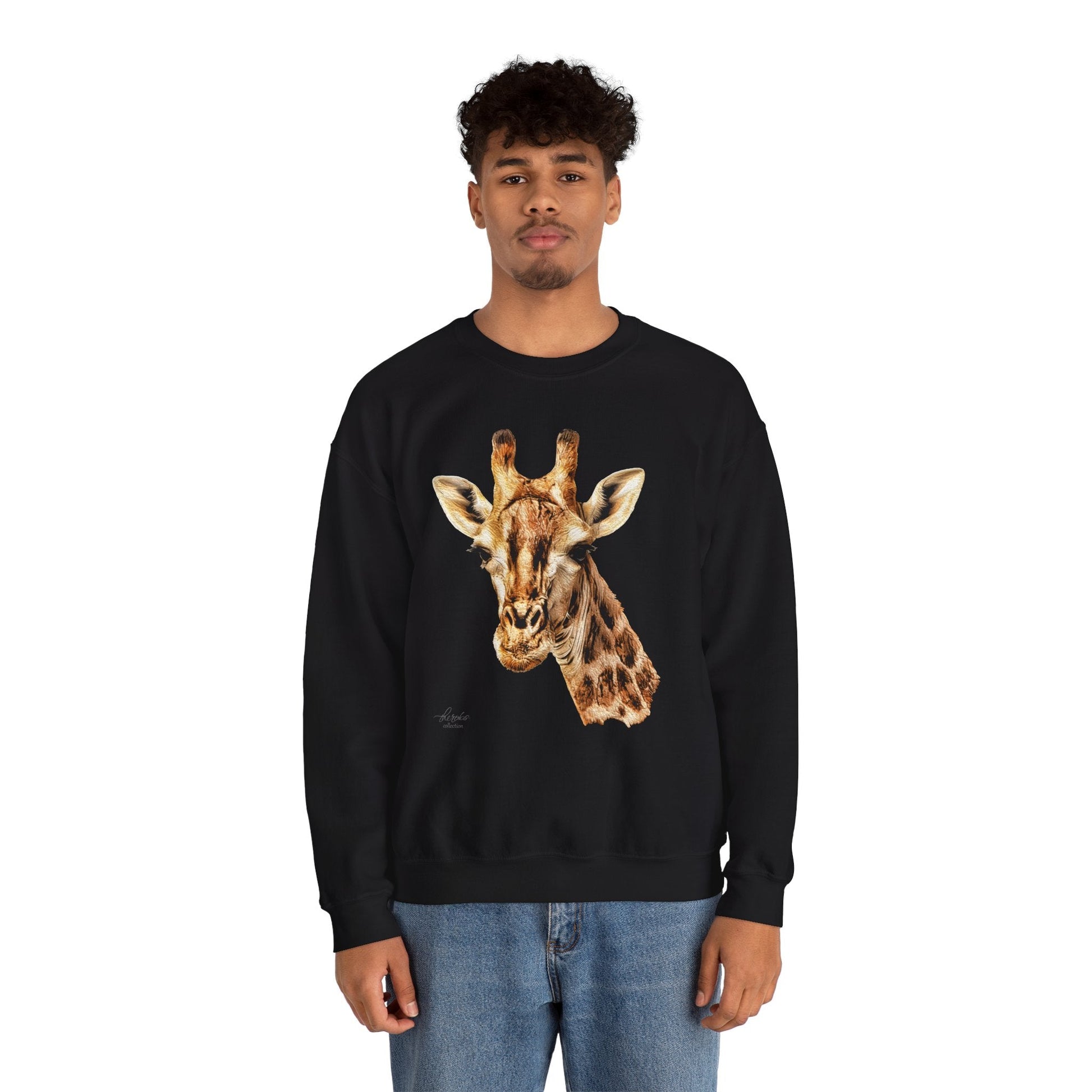 Giraffe Heavy Unisex Sweatshirt - HD Printing