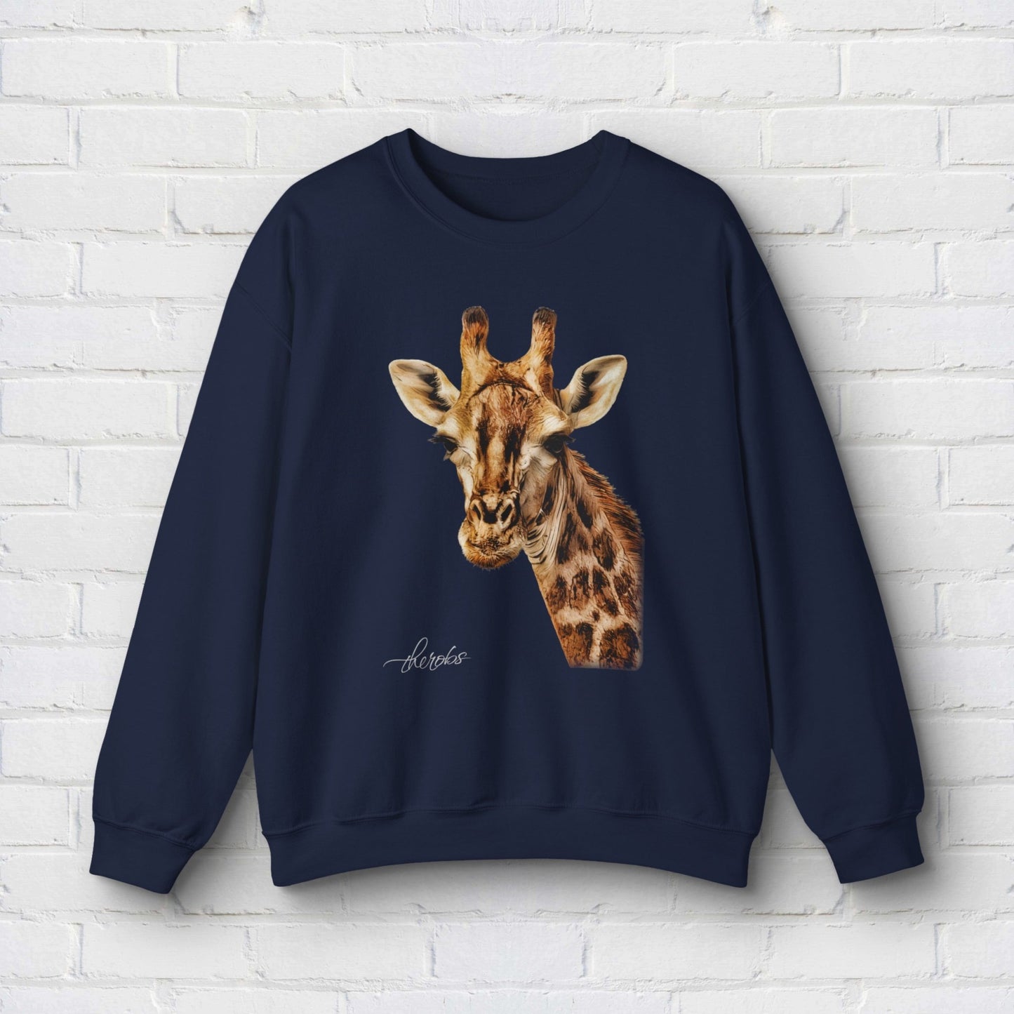 Giraffe Heavy Unisex Sweatshirt - HD Printing