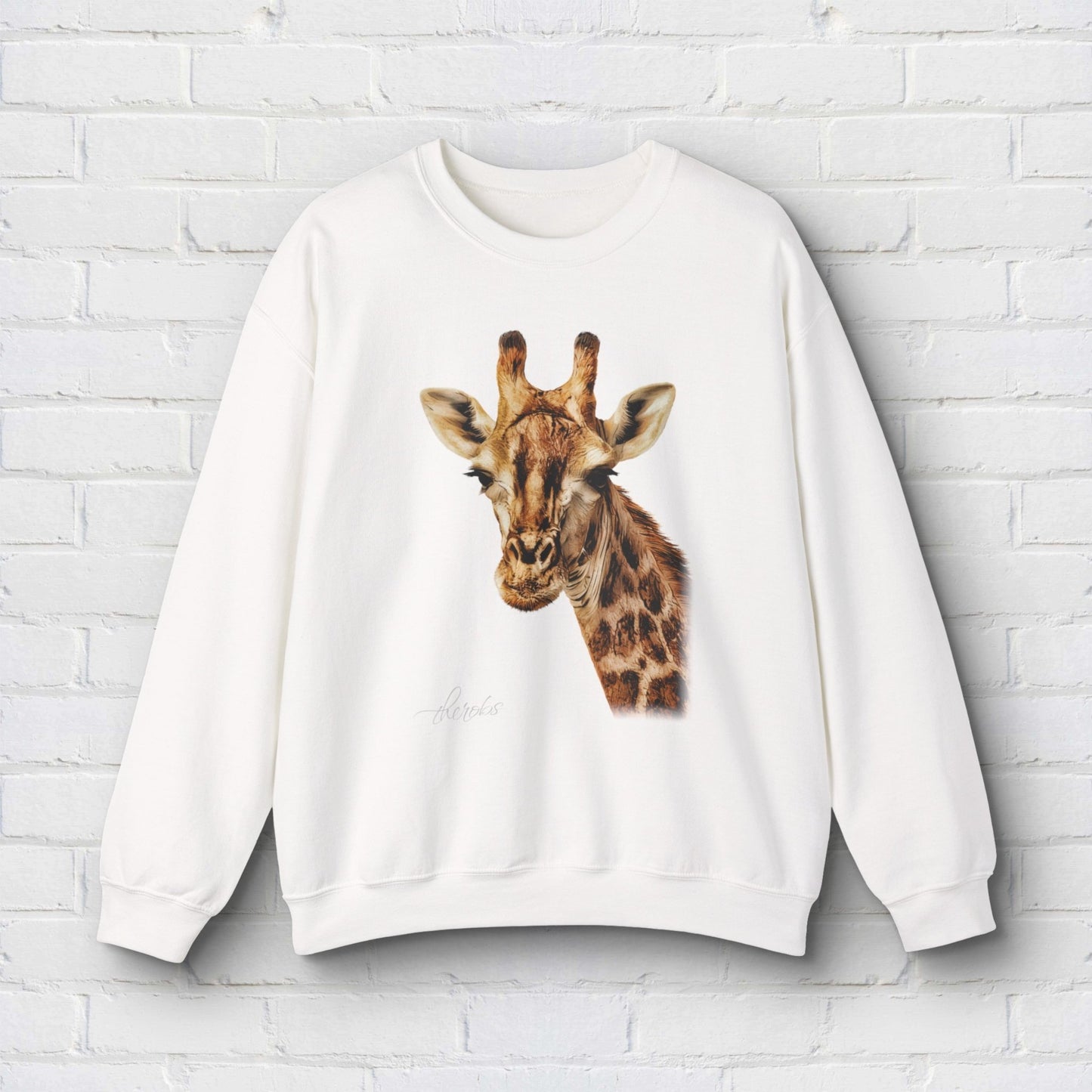 Giraffe Heavy Unisex Sweatshirt - HD Printing