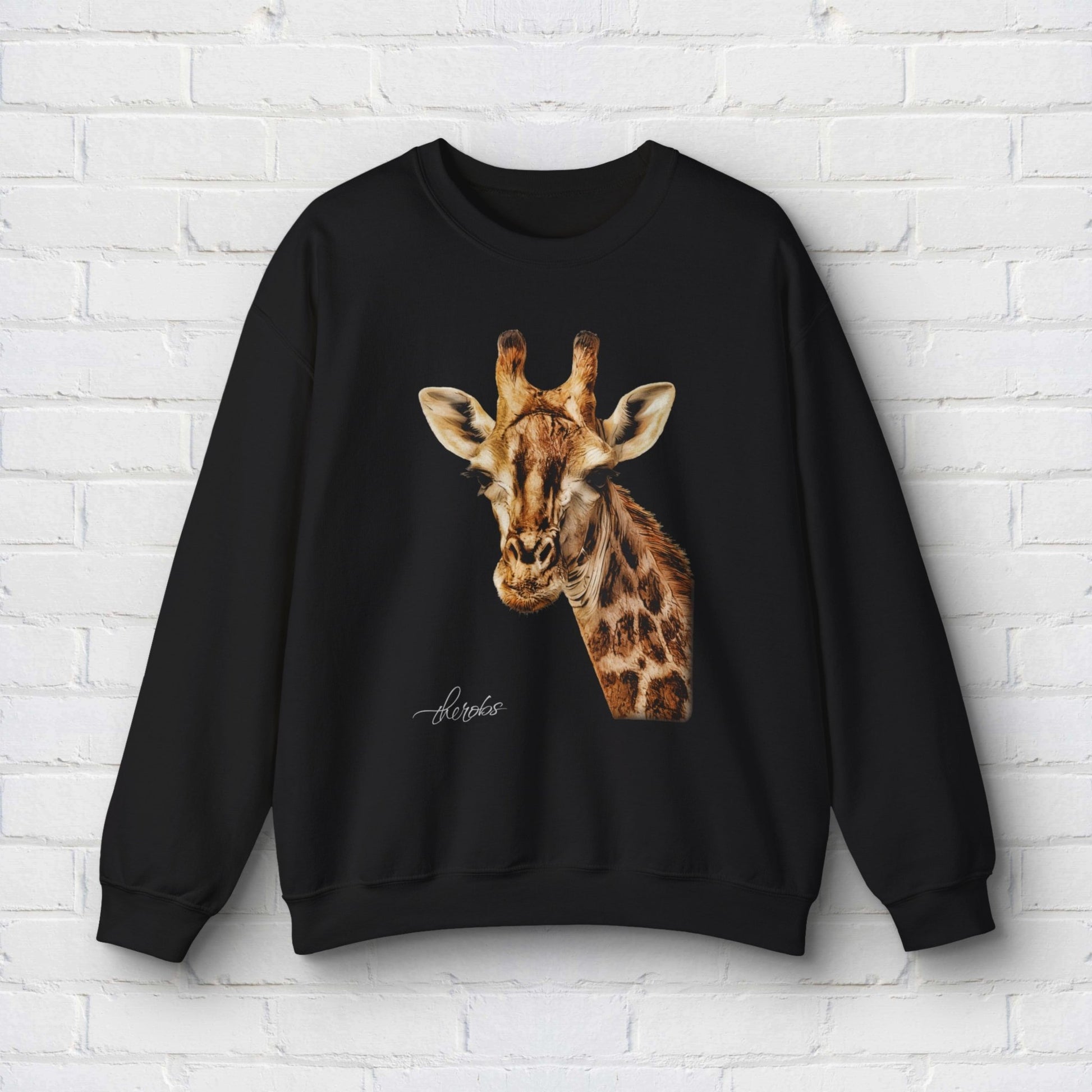 Giraffe Heavy Unisex Sweatshirt - HD Printing