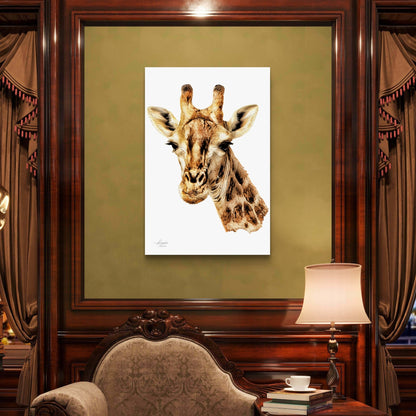 Giraffe Indoor & Outdoor HD Silk Poster - HD Printing