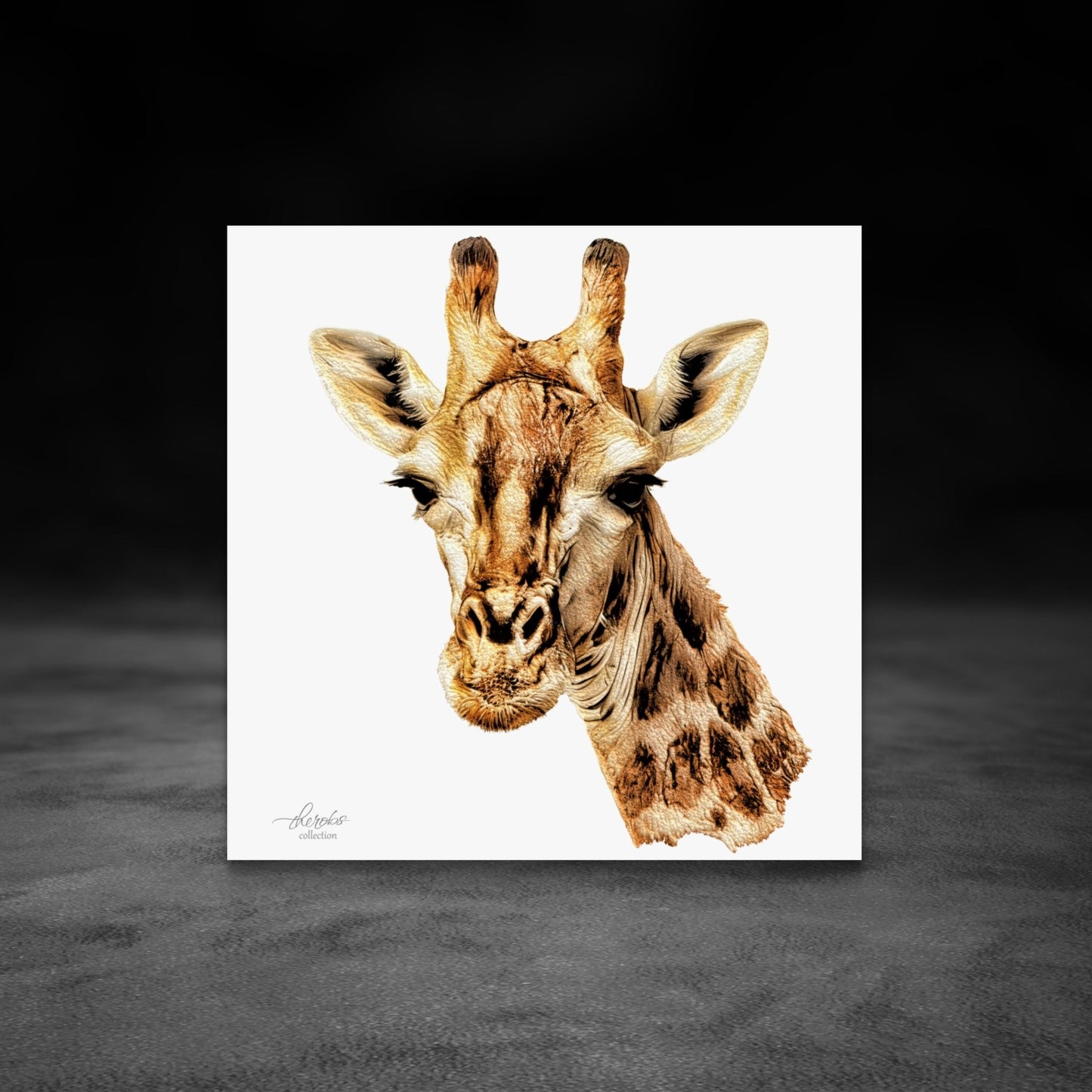 Giraffe Indoor & Outdoor HD Silk Poster - HD Printing