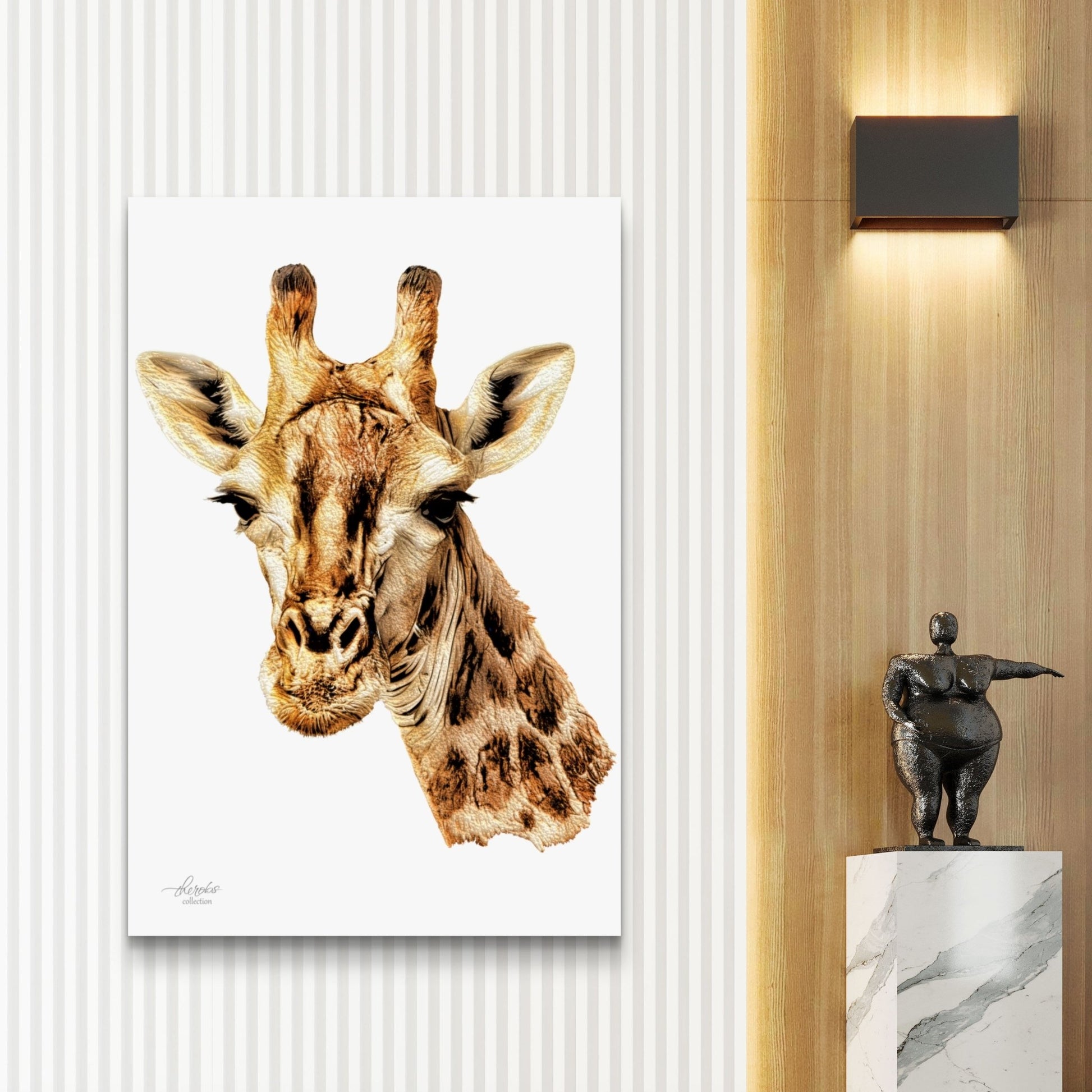 Giraffe Indoor & Outdoor HD Silk Poster - HD Printing