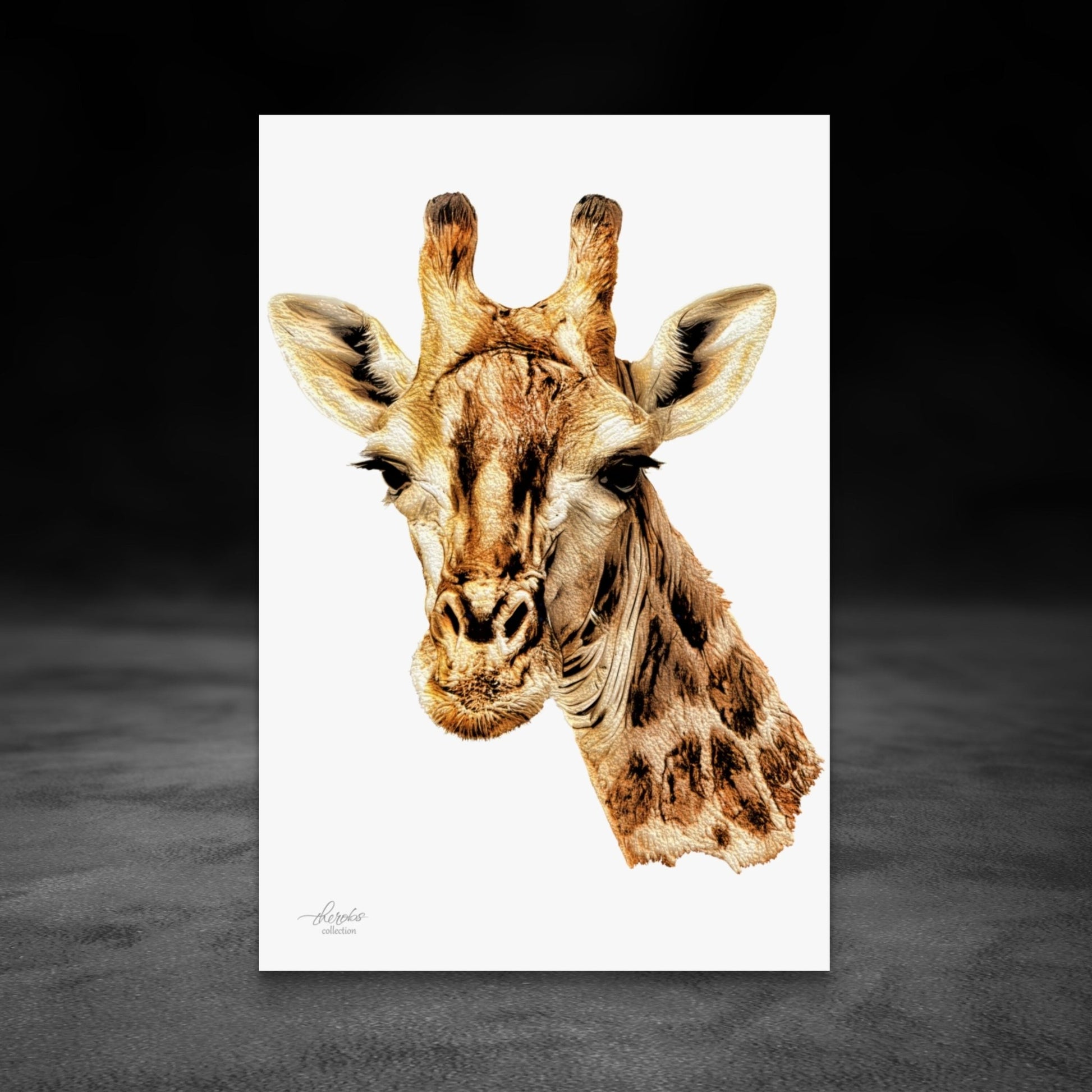 Giraffe Indoor & Outdoor HD Silk Poster - HD Printing