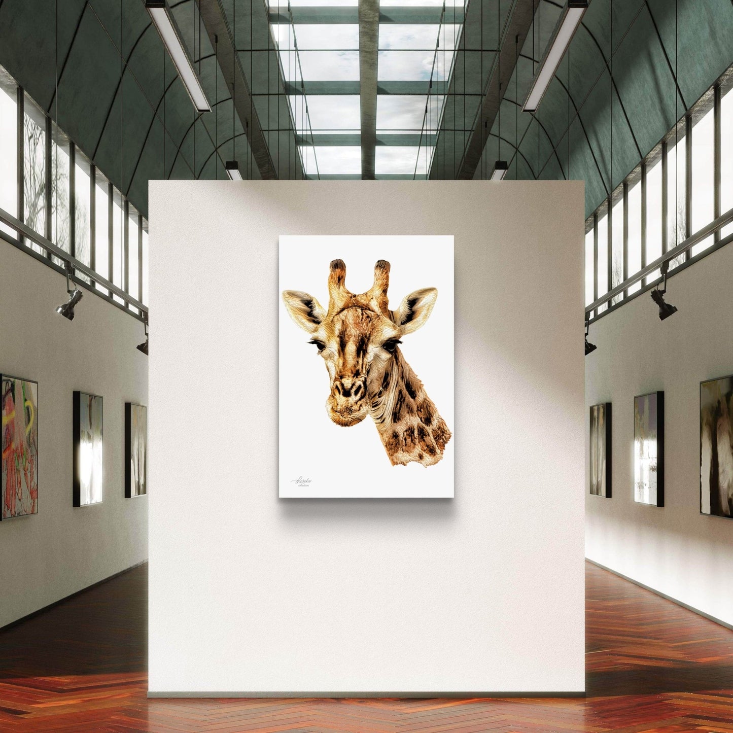 Giraffe Indoor & Outdoor HD Silk Poster - HD Printing