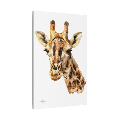 Giraffe Satin Stretched Canvas Print - HD Printing