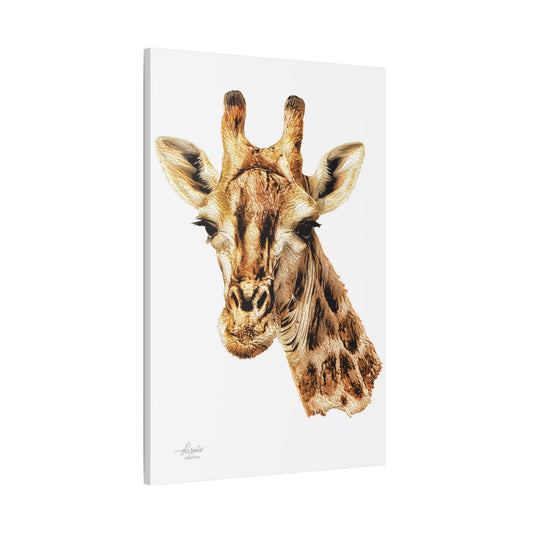 Giraffe Satin Stretched Canvas Print - HD Printing
