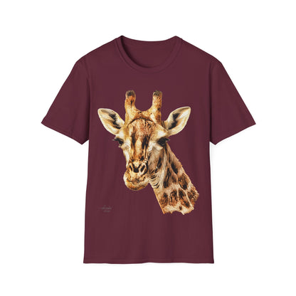 Giraffe Unisex Cotton T-Shirt - HD Printing
