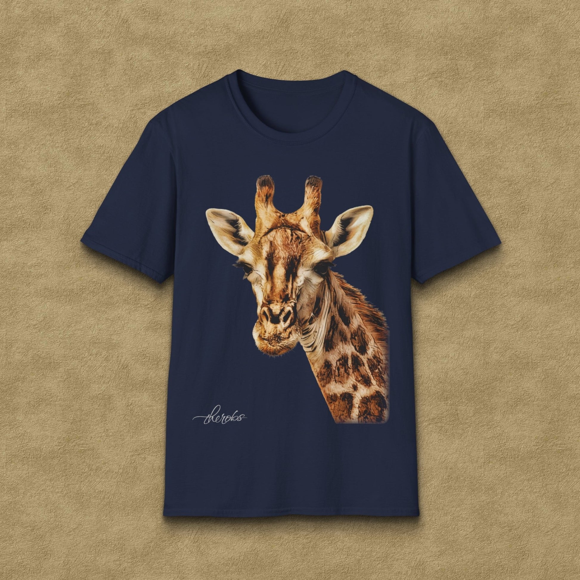 Giraffe Unisex Cotton T-Shirt - HD Printing