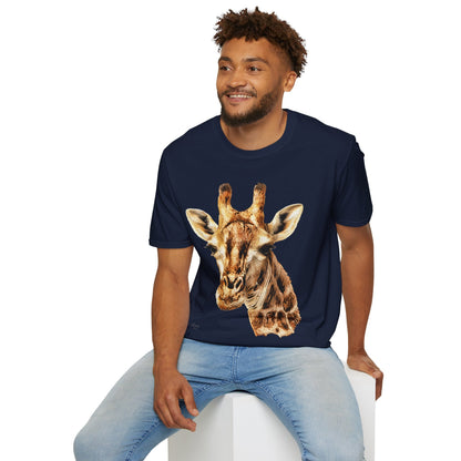 Giraffe Unisex Cotton T-Shirt - HD Printing