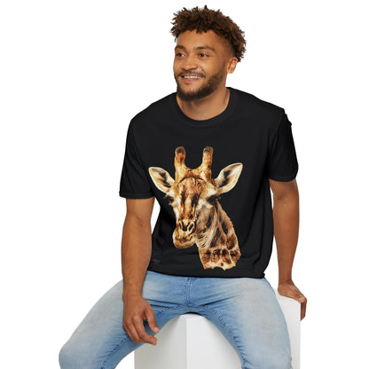 Giraffe Unisex Cotton T-Shirt - HD Printing