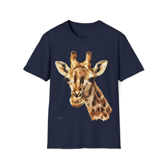 Giraffe Unisex Cotton T-Shirt - HD Printing